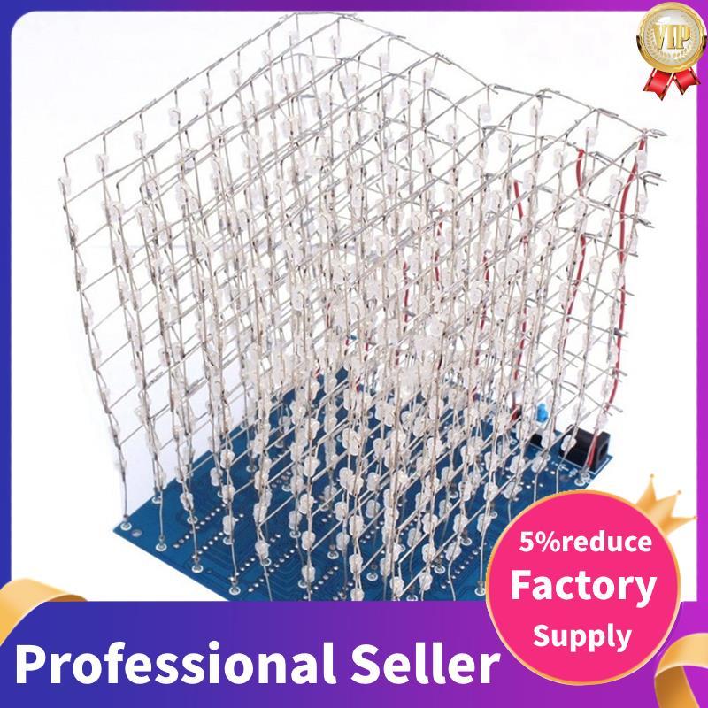 3D8 8x8x8 3D Led Cube Light DIY Kit Squared DIY Kit Cube Hàn Kit 3D8 8x8x8 3D Led Cube 3D8 8x8x8 3D 