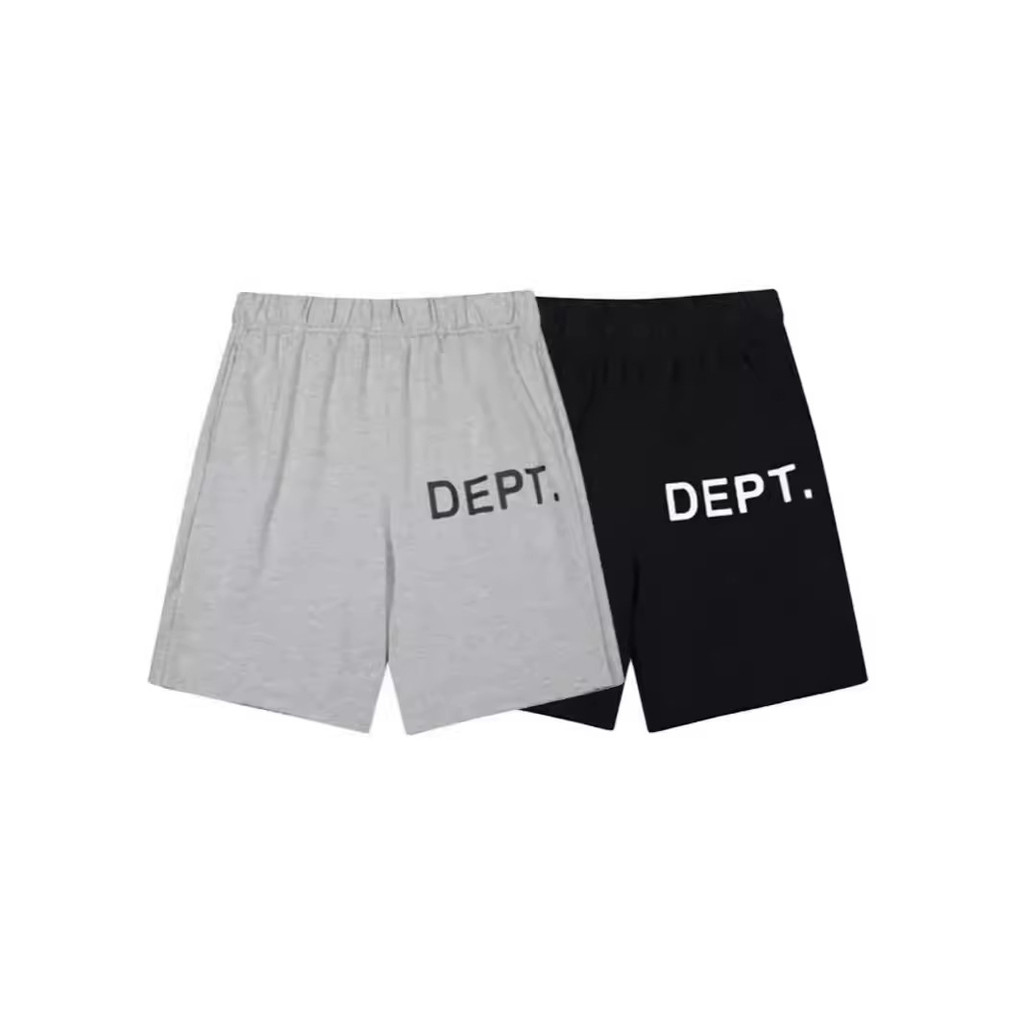 Gallery Dept New Basic Alphabet Logo Slogan printed shorts, pure cotton terry casual pants, knee-len