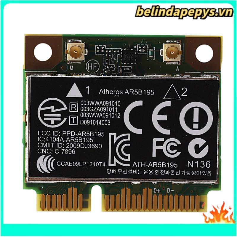 AR9285 AR5B195 150M + BT3.0 Thẻ không dây PCI-E nửa Mini SPS:593127-001 592775-001 cho 430 431 435 4