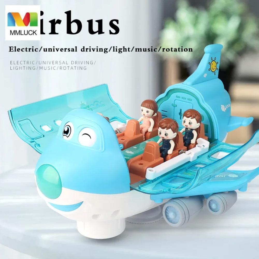 Đèn LED MMLUCK Đồ chơi máy bay âm nhạc, Đèn LED Mô hình máy bay LED màu xanh / hồng, Đồ chơi máy bay