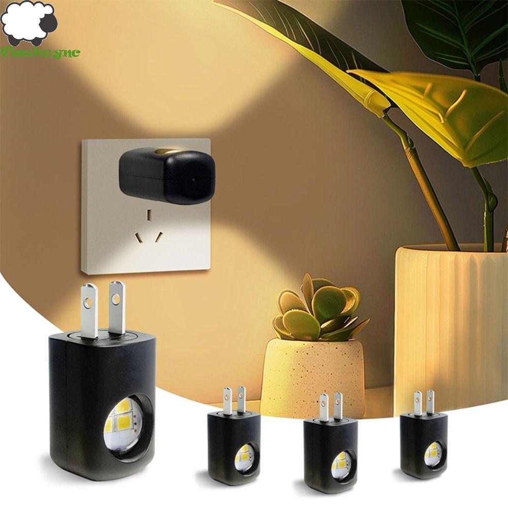 Đèn ngủ treo tường FLASHSYNC, Cảm biến tự động Dusk To Dawn LED Light Plug, Đèn ngủ Plug In Design C