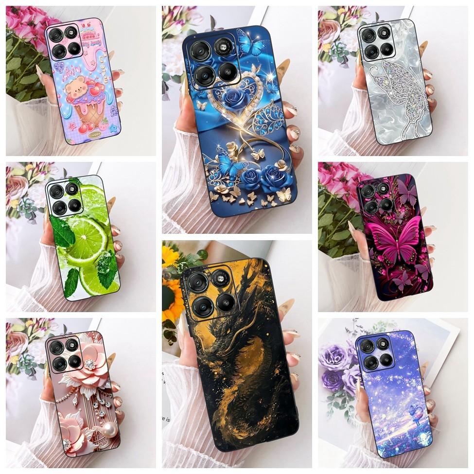 Ốp Lưng Motorola XT2621-4 Motorola Moto G77 Cover Thời Trang Bướm Mèo Dễ Thương Sơn Thoáng Mát Vỏ Đi