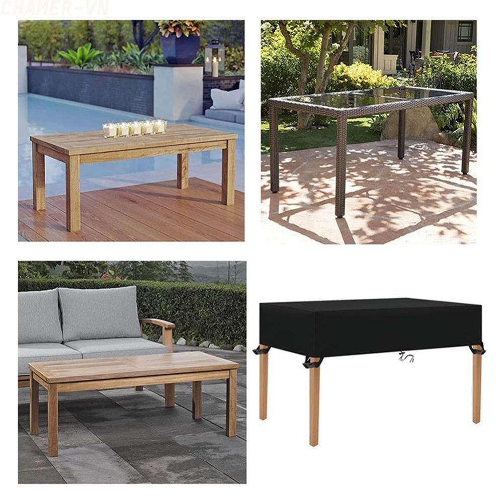 【CHAMER】Rectangular Patio Table Cover -Waterproof  Outdoor Patio Furniture Cover【HomeLiving】