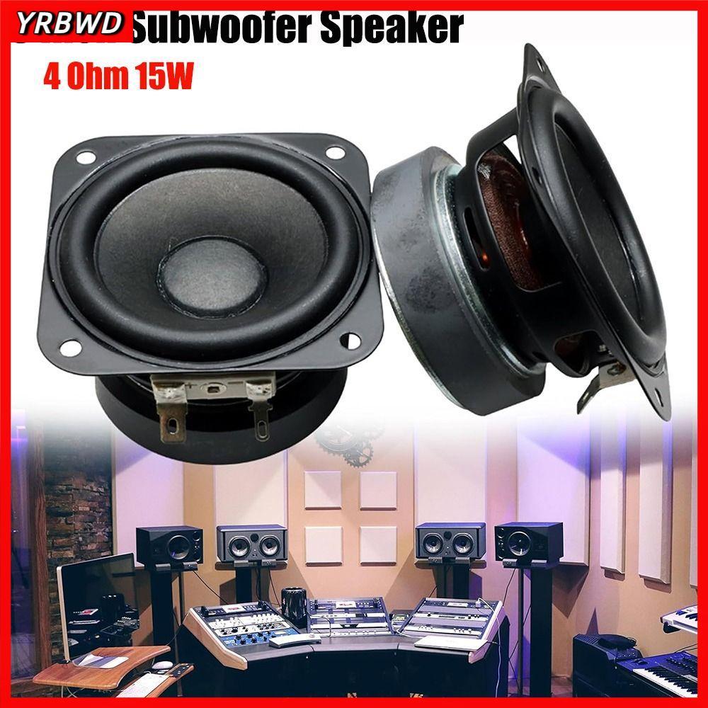Loa siêu trầm YRBWD, Loa trầm vuông 2 inch 3 inch lồi Cap Bass, Loa 4 Ohm 15W Hifi Rạp hát âm thanh 