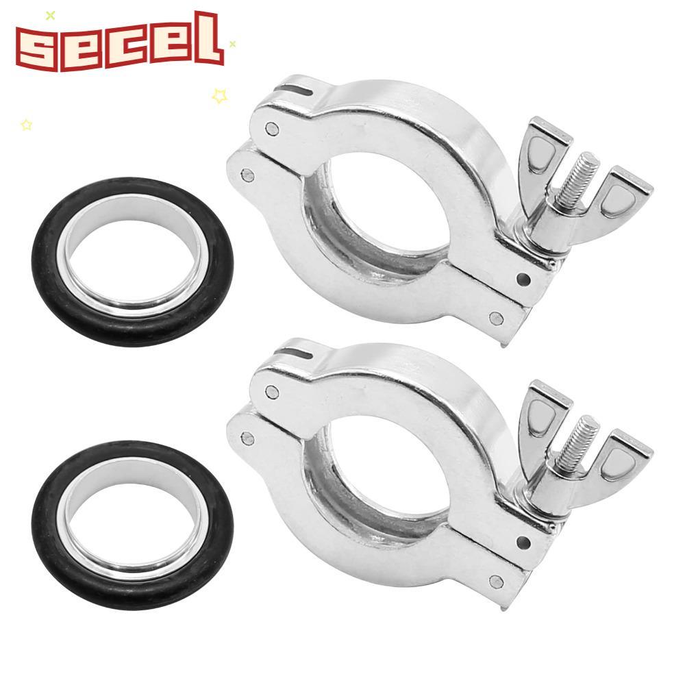 Vòng định tâm SECEL O TYPE, Kẹp nhôm KF25 màu đen bằng nhôm, Kẹp nhanh cao su KF25 màu bạc bền bỉ Cô