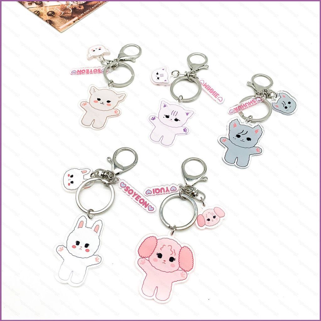 HT2 GIDLE MINIDLE keychain Cho Mi Yeon Minnie Jeon Soyeon YUQI Yeh Shuhua bag pendant TH2