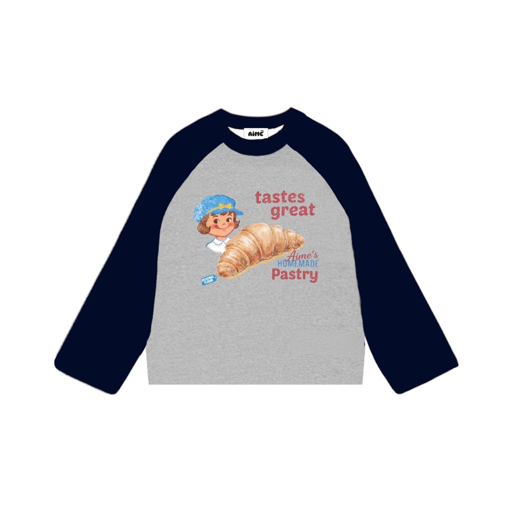 [Ver6] Áo Thun Tay Dài Raglan Cotton Long Sleeve Sọc Boxy AIMÉ Form Rộng Cổ Tròn Unisex Nam Nữ Basic Áo Mùa Hè | BigBuy360 - bigbuy360.vn