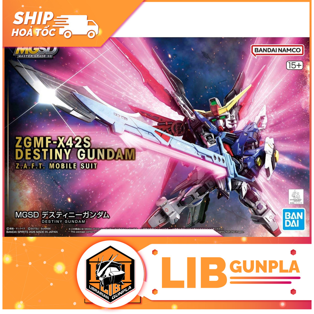 Đồ chơi mô hình lắp ráp Bandai Gundam MGSD Destiny Gundam
