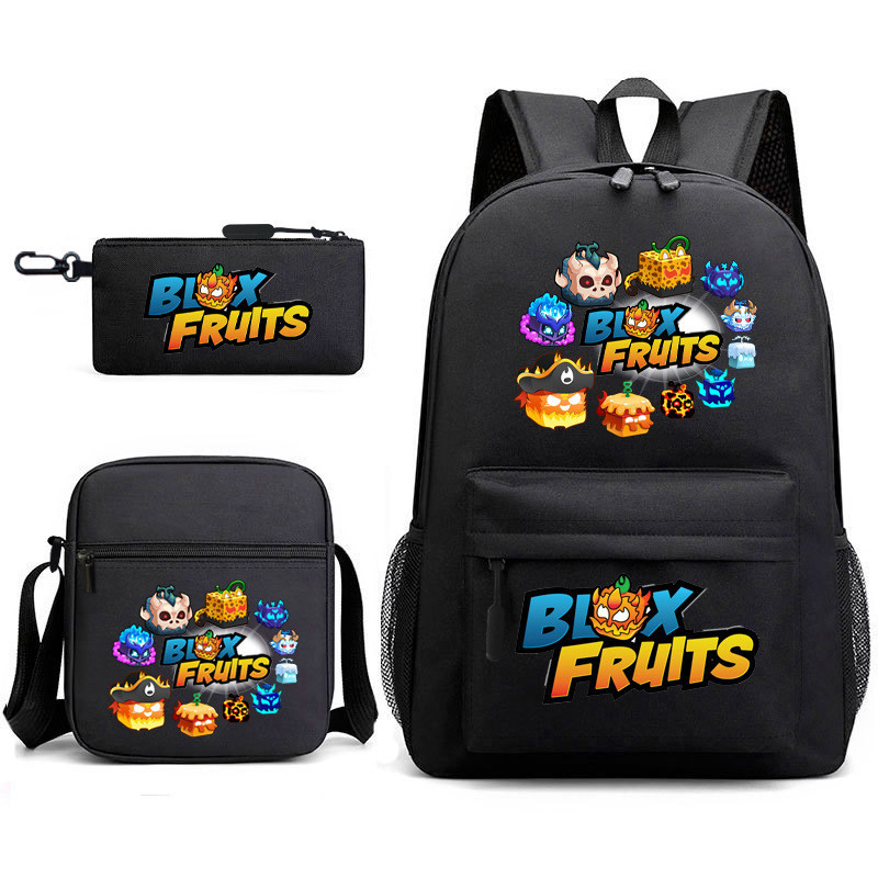 Kitsune Fruit Blox Fruits Dragon túi du lịch ngoài trời sức chứa lớn ba lô hoạt hình túi đa chức năn