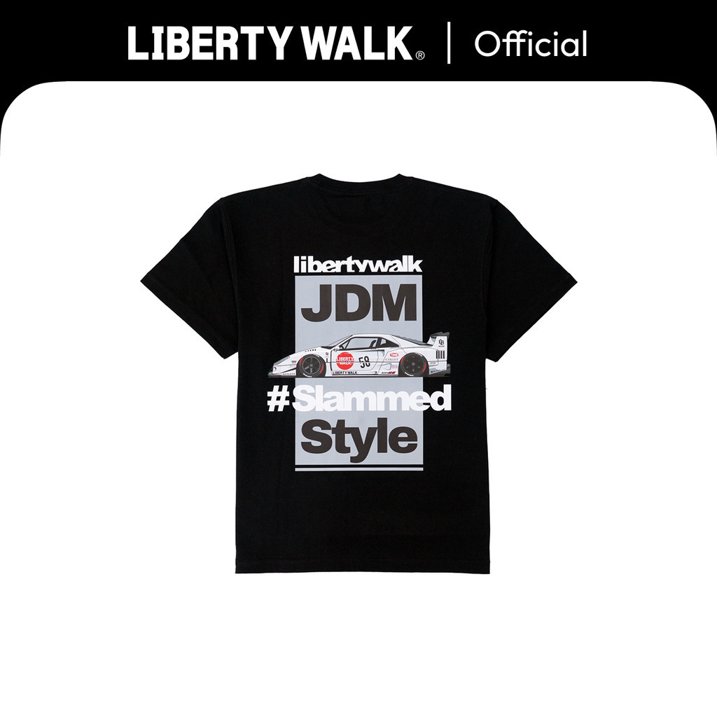 Áo thun Liberty Walk JDM Style F40 Đen LBWK Loose All-Match
