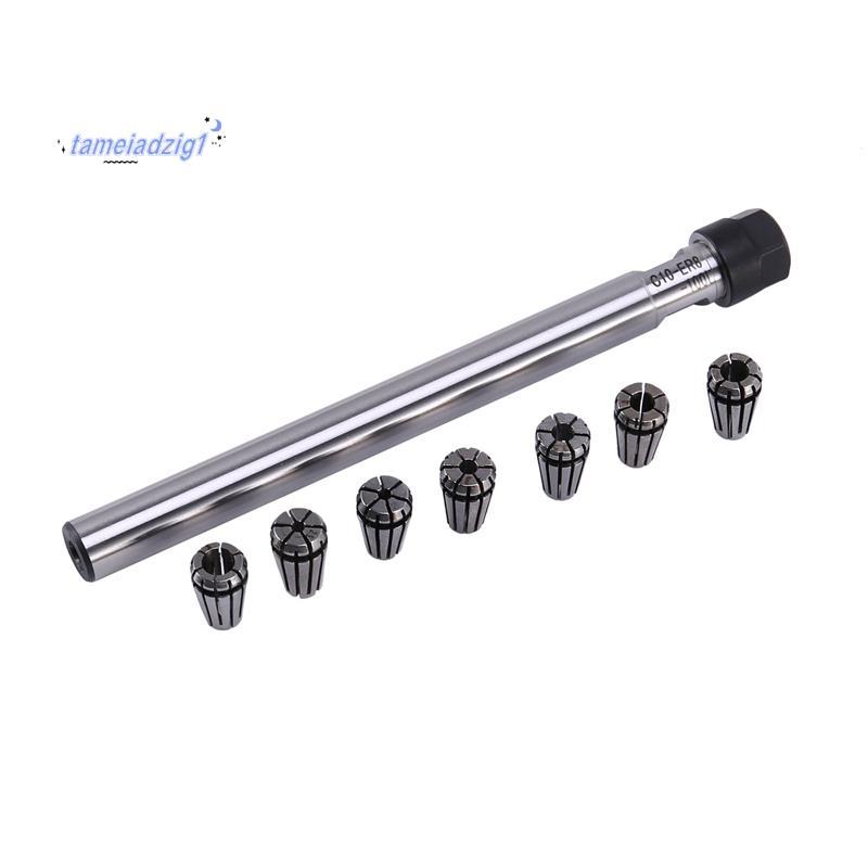 C10 Er8A 100L Collet Chuck Holder + 7 Cái Er8 Spring Collet Set