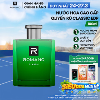 Nước hoa nam cao cấp dành cho nam Romano Classic hương thơm cổ điển mạnh mẽ 100ml/chai