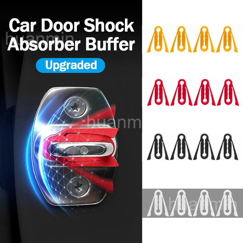 4 Nâng Cấp Toyota GR Khóa Cửa Ô Tô Giảm Sốc Miếng Lót Silicon Ốp Lưng Dải Khóa Cửa Khóa Bảo Vệ Đệm C