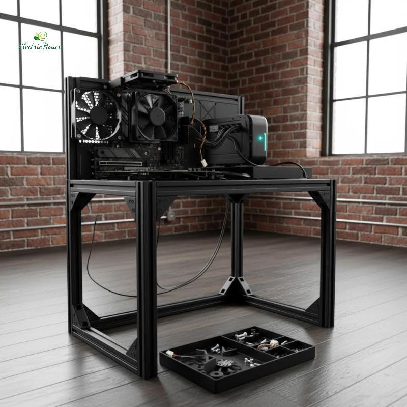 [Nhà điện] DDR RAM Cooler Braet Quạt kép Loại bỏ nhiệt hiệu quả để làm mát bộ nhớ bo mạch chủ DIY PC