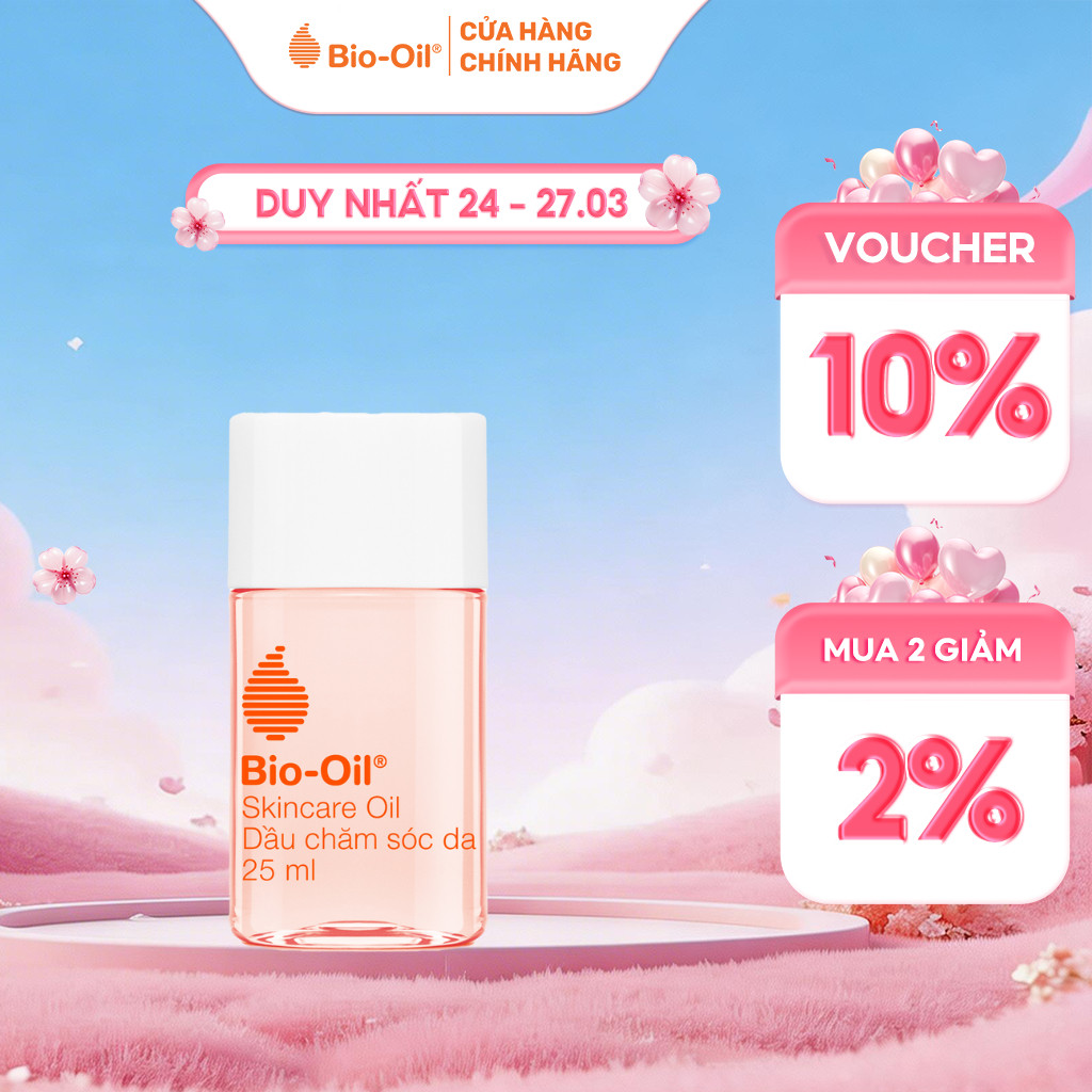 Dầu dưỡng da giúp cải thiện khô sạm và đều màu da, hỗ trợ cải thiện vết rạn da - BIO-OIL Skincare Oil (chai 25ml)