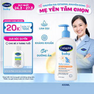 Sữa dưỡng ẩm dịu lành cho bé CETAPHIL BABY LOTION WITH ORGANIC CALENDULA 400ML