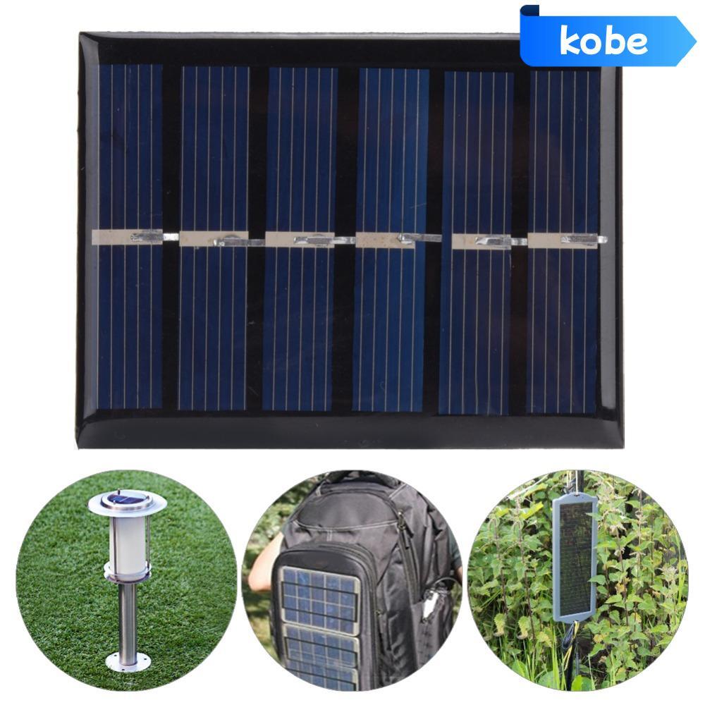 Bảng điều khiển KOBE 4 chiếc, có cáp Bảng sạc nguồn Silicon đa tinh thể, Sạc bảng điều khiển DIY 3V 