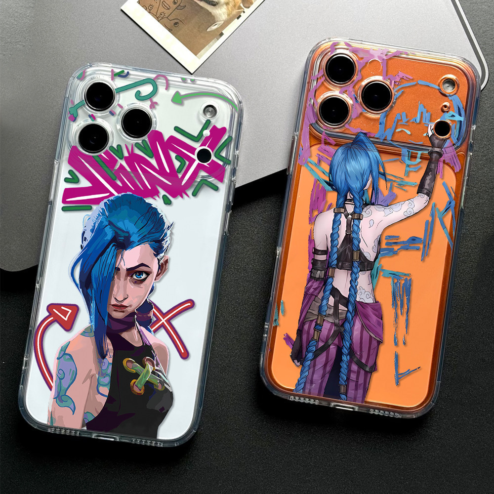 Arcane Wèi Phone Case For IPhone 17 16 15 14 Silicone Transparent TPU Soft Shell Cover 17PRO 15PLUS 