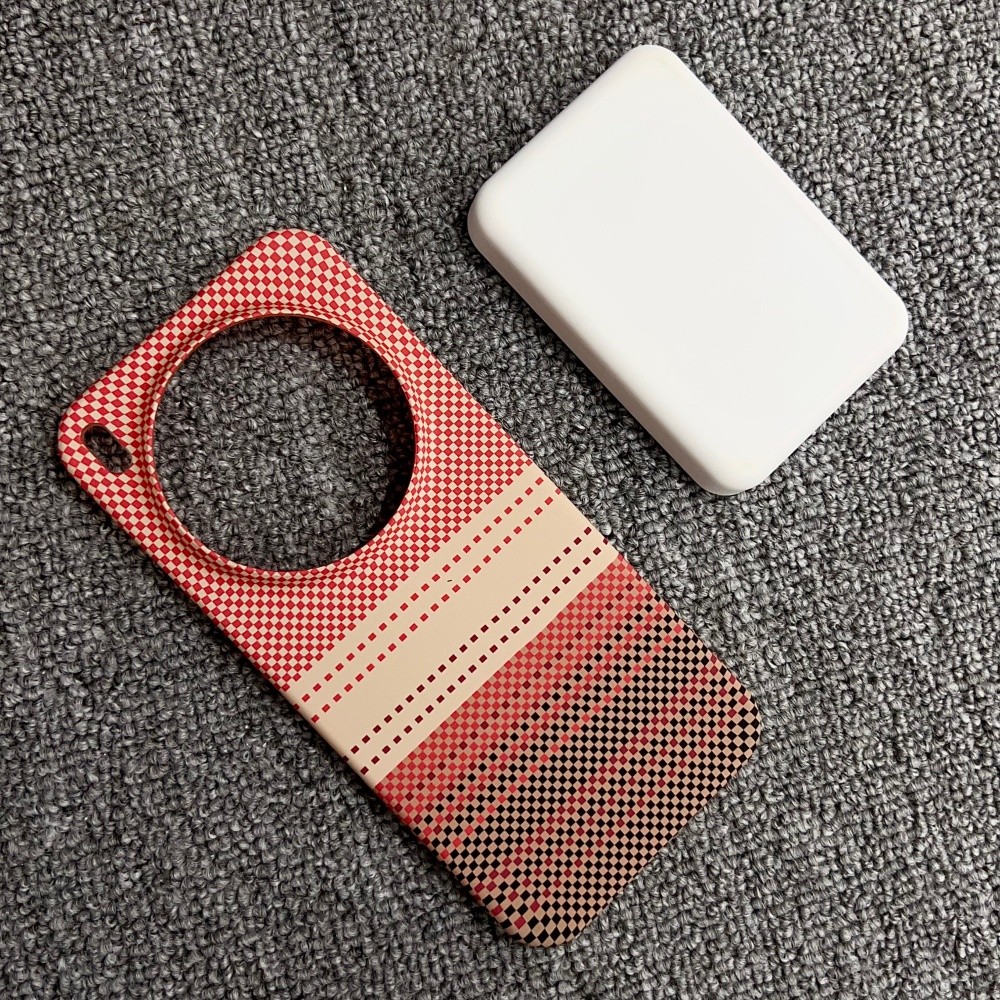 Kevlar sợi carbon nửa viền cho vỏ điện thoại từ tính, thích hợp cho VIVO X300 X200 S Pro Mini mặt sa