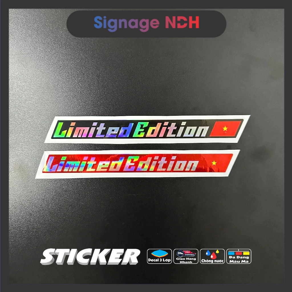 [C25-C29] Tem Decal Phản Quang 7 Màu Limited Edition