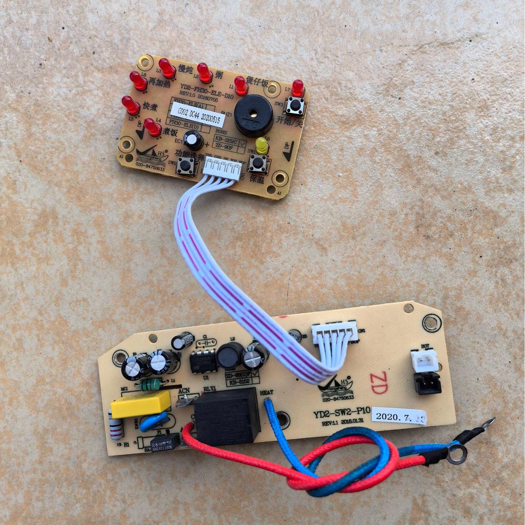 [Hàng có sẵn] Nồi cơm điện Electrolux EGRC120 Mạch điều khiển YD2-FJ30-D10 Bộ bo mạch chủ bảng điện