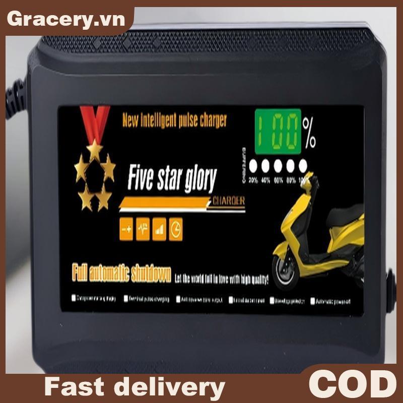 Bộ sạc pin thông minh cho ebike và etrike, 48V/60V, dung lượng 12Ah/20Ah
