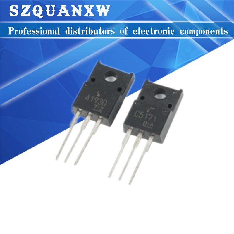 10 CÁI (5 CÁI 2SA1930 + 5 CÁI 2SC5171) A1930 TO-220 C5171 TO220 Chính hãng và mới
