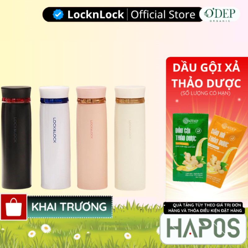 Bình giữ nhiệt LocknLock 450ml Feather Light LHC4131 - Hàng Chính Hãng - HAPOS LBE
