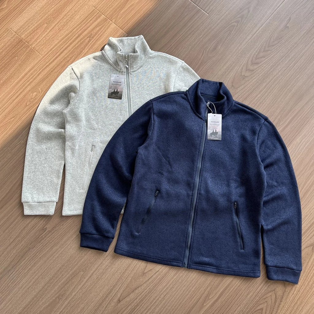 Outdoor sports knitted cardigan jacket, fleece jacket, warm sweatshirt