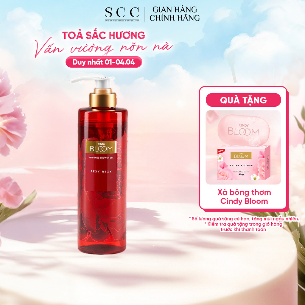 Sữa Tắm Nước Hoa CINDY BLOOM Sexy Rexy Hương Gợi Cảm Quyến Rũ 640g