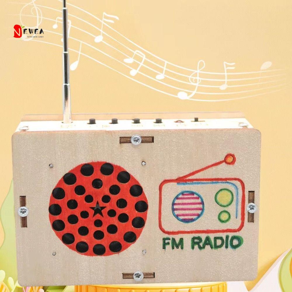NEWEARTH LIMIT Science Education Radio, Power Bank Steam Model DIY FM Radio, Lắp ráp thủ công Đa chứ