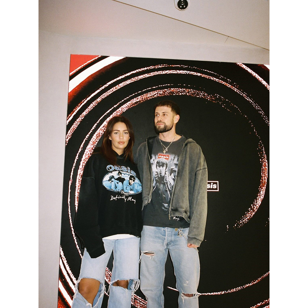 1OWD REPRESENT Oasis Band Collaboration Limited Edition Portrait Washed Vintage English Print Short 