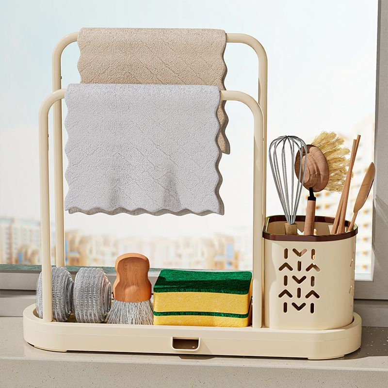 Hot Sale#No-Drill Dishcloth Rack Kitchen Storage Rack Sink Dishcloth Draining Rack Sponge Draining B