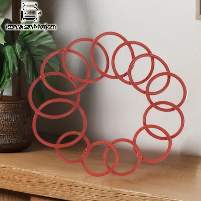 Nhíp 10 Chiếc Silicon O RING Cho Cà Phê 43.6 * 35 * 4.3 Mm Vòng Chữ O VMQ Đệm Độ Dày 4.3mm ORing Cao