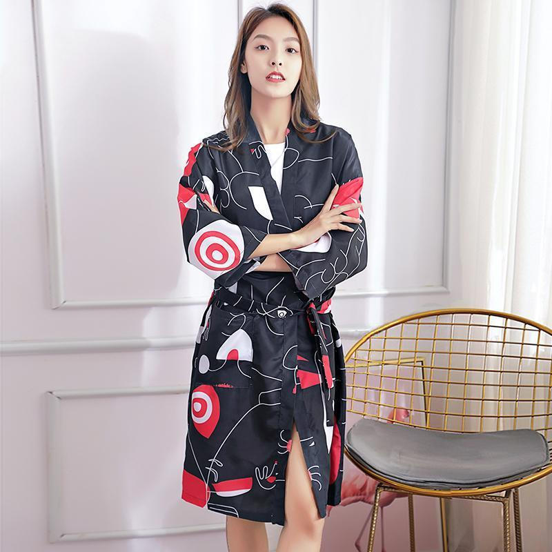 New Product#Hair Salon Customer Gown Barber Shop Customer Service Haircut Kimono Hair Salon Beauty S