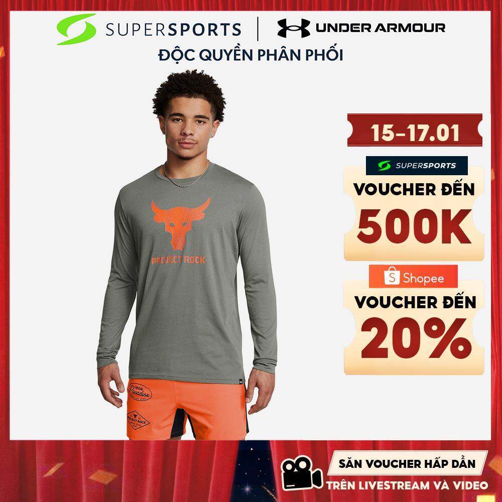 Áo Dài Tay Nam Under Armour Brahma Bull - Xám  - 1374847-709