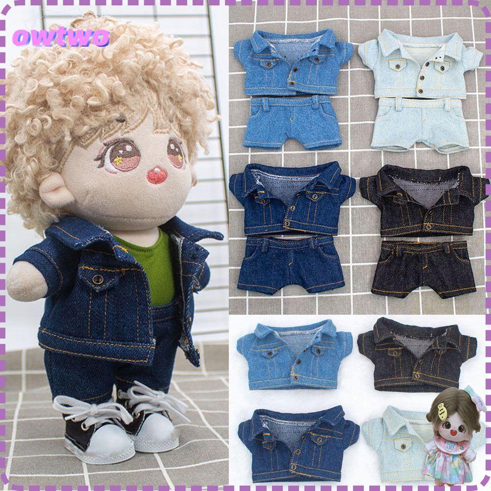 OWTWO 1 Bộ Áo Khoác Cotton Thời Trang Mặc Thường Ngày Quần Jean 4 Phong Cách 1 / 12 Búp Bê Quần Áo Q