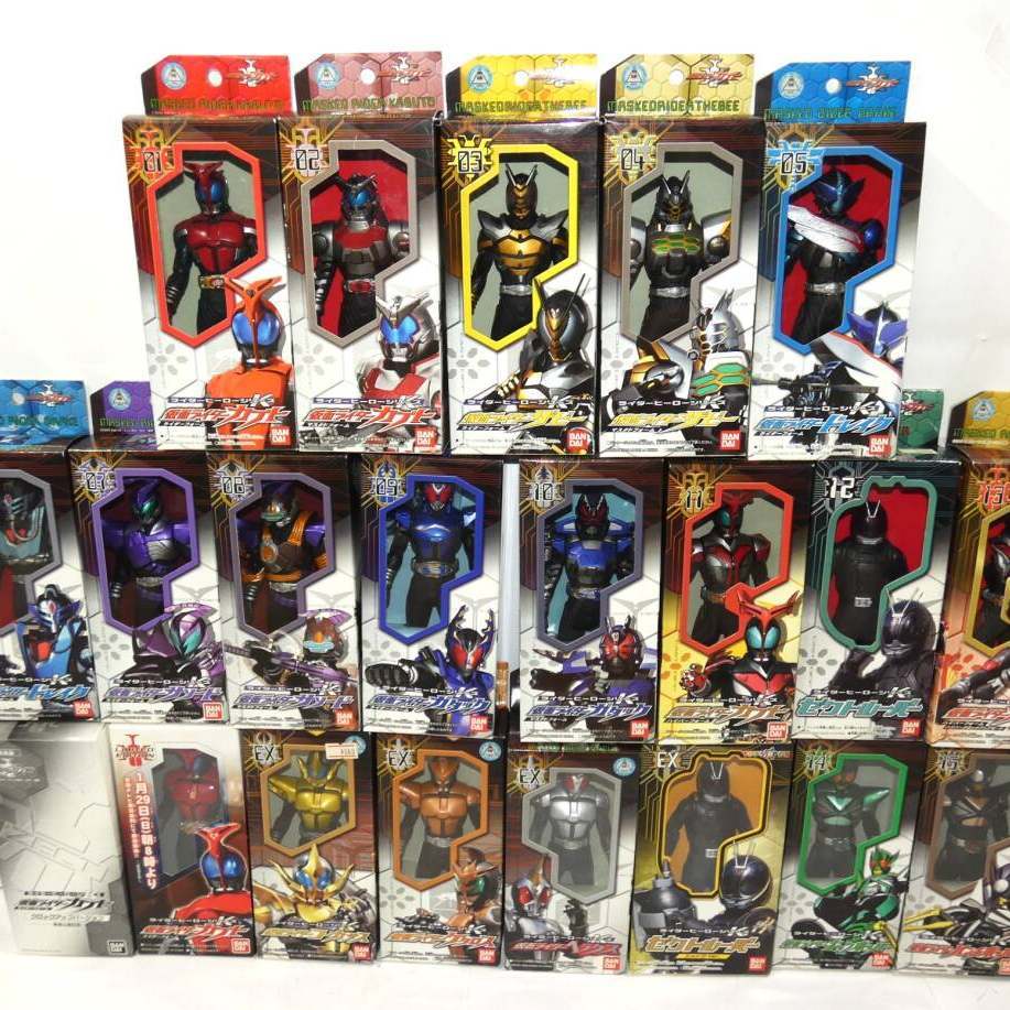 Hàng sẵn có Kamen Rider Armor Fighting Vàng Bạc Đồng chiến đấu Gangdou RHS Cao su mềm 17cm có hộp 10