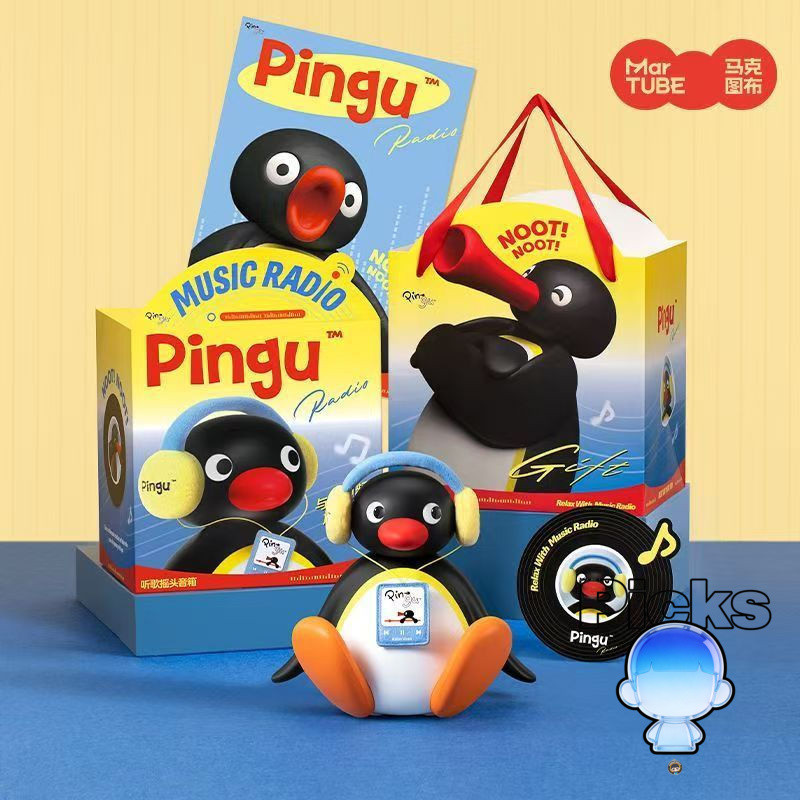Hàng sẵn có Mark Tabric Pingu Penguin Loa Bluetooth Âm thanh Giáng sinh Quà tặng sinh nhật cho bé gá
