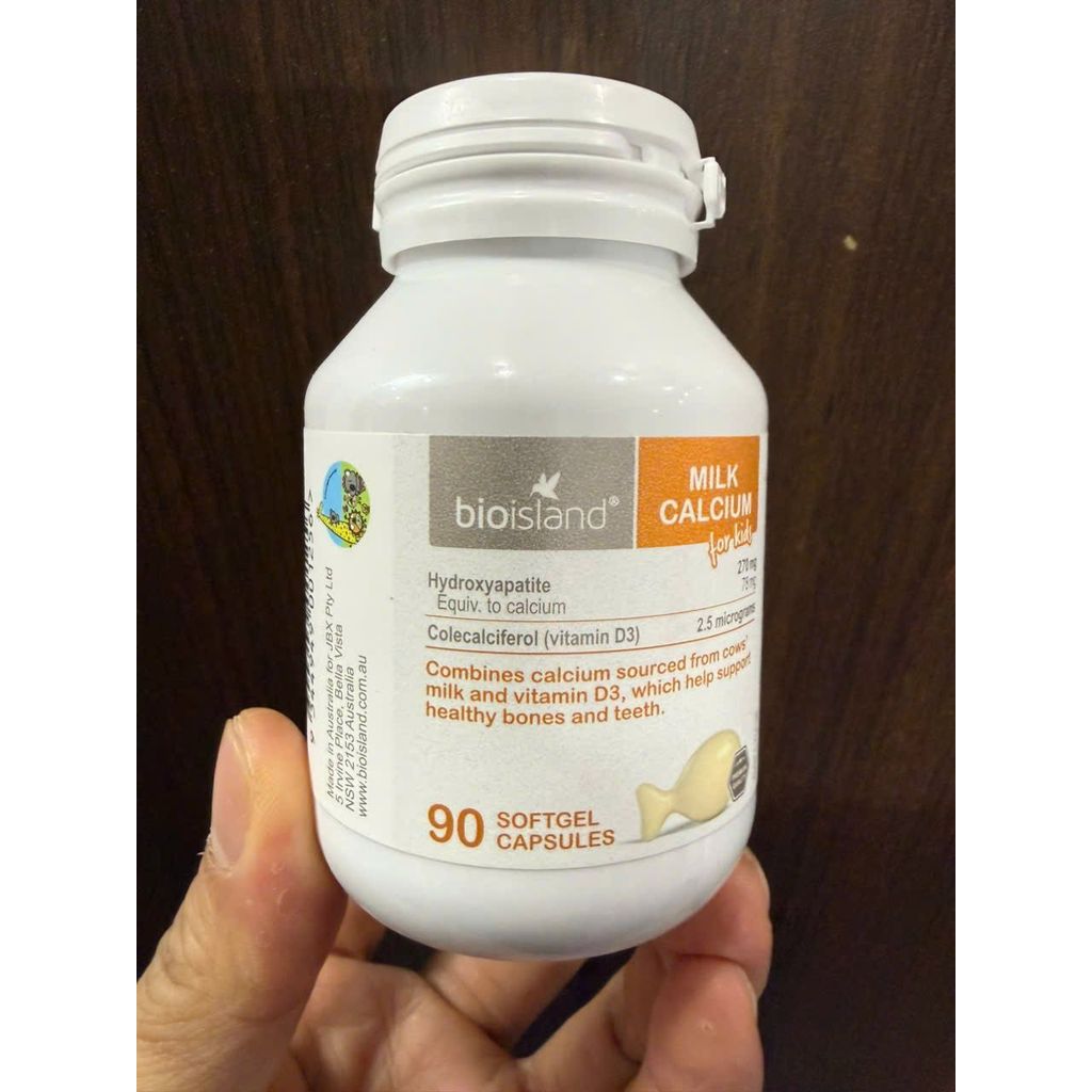 Canxi Sữa Bio Island Milk Calcium  Úc cho bé (Ca Bio 90v)