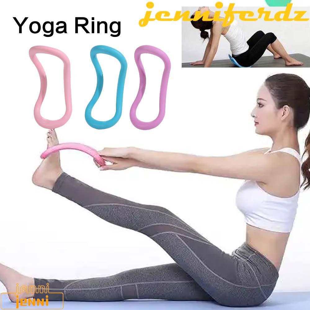 JENNIFERDZ Fitness Stretch Yoga Ring, TPE Phụ Trợ Mềm Fascia Stretching Ring, Pilates Ring Mở Vai Đa