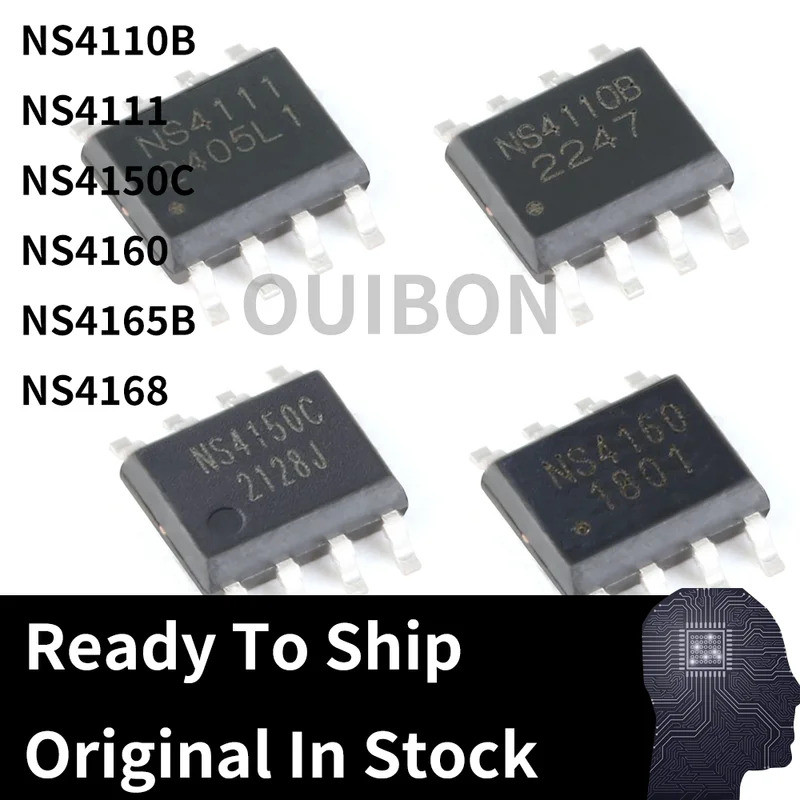5 Chiếc NS4110B NS4111 NS4150C NS4160 NS4165B NS4168 Chip SOP8 Class-D Bộ Khuếch Đại Âm Thanh IC