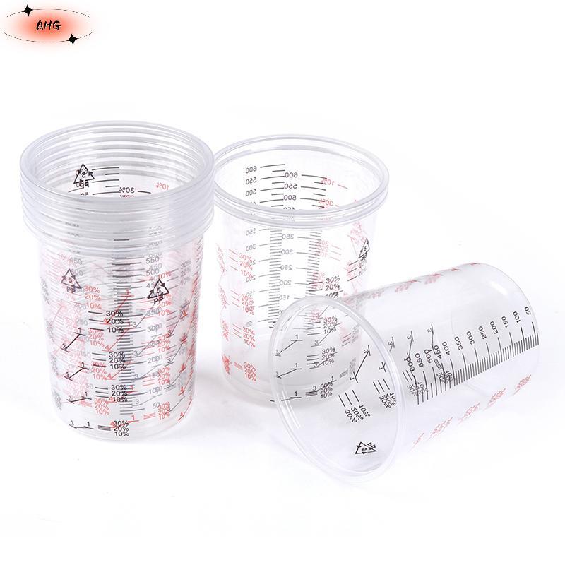 10 cái 600ml nhựa sơn trộn ly trộn Nồi sơn trộn hiệu chuẩn cup
