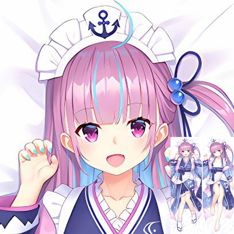 Hololive Aqua Dakimakura Anime Cosplay Dakimakura Gối Quà Tặng Giáng Sinh 150x50 Cm