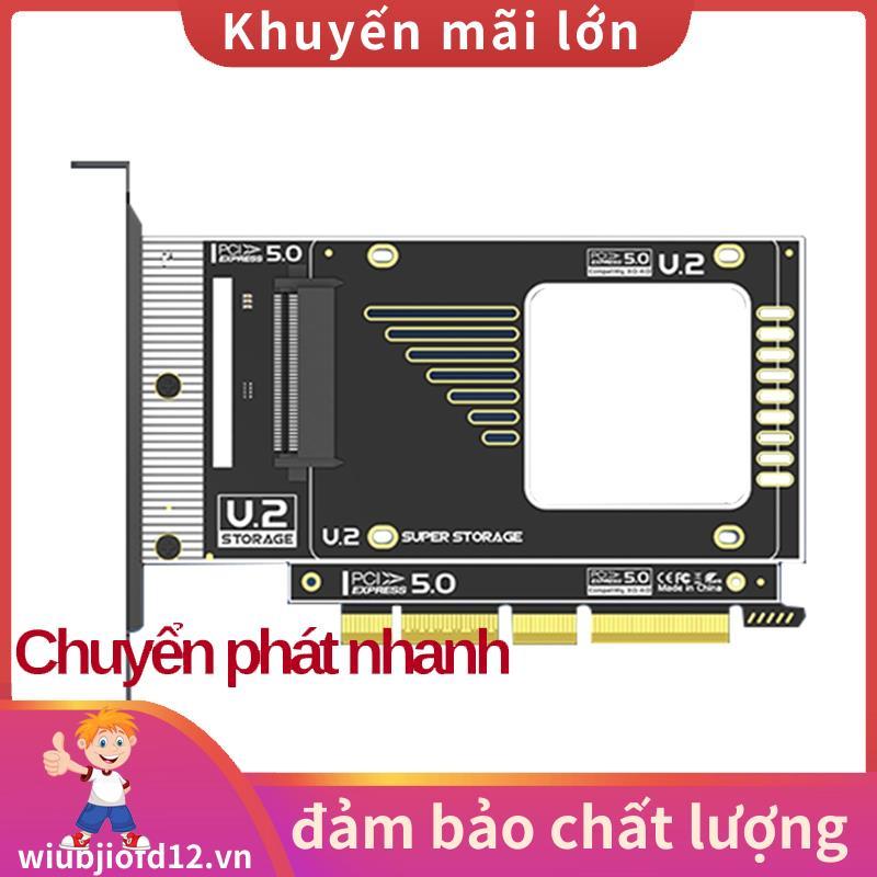 Bộ chuyển đổi PCIe 5.0 sang U.2 (SFF-8639) 128Gbps GEN5 U.2 SSD sang PCIE X4 X8 X16 Thẻ mở rộng cho 