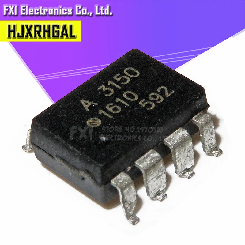 10 CHIẾC HCPL3150 HCPL-3150 A3150V A3150 SOP-8 Optocoupler IC Mới và