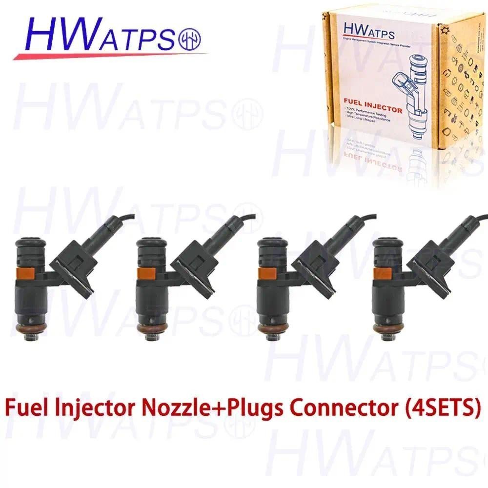 4 Thương Hiệu Mới Kim Phun Nhiên Liệu Vòi Phun Dây 5WY-2817A Cho Pegeot Mark 405 Kia Pride Samand 93