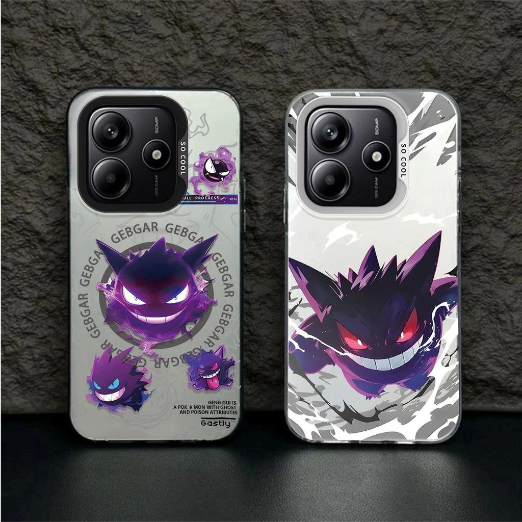 Ốp Điện Thoại Màu IMD Màu Trắng Mờ Cho Redmi Note 14 4G 5G Gengar Ốp Lưng Silicon