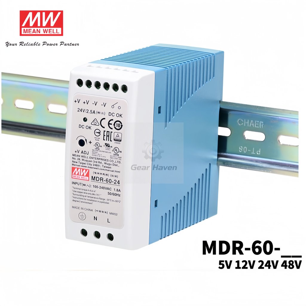 MEAN WELL MDR-60-5 / 12 / 24 / 48 5V 12V 24V 48V ✲ 号 ❈