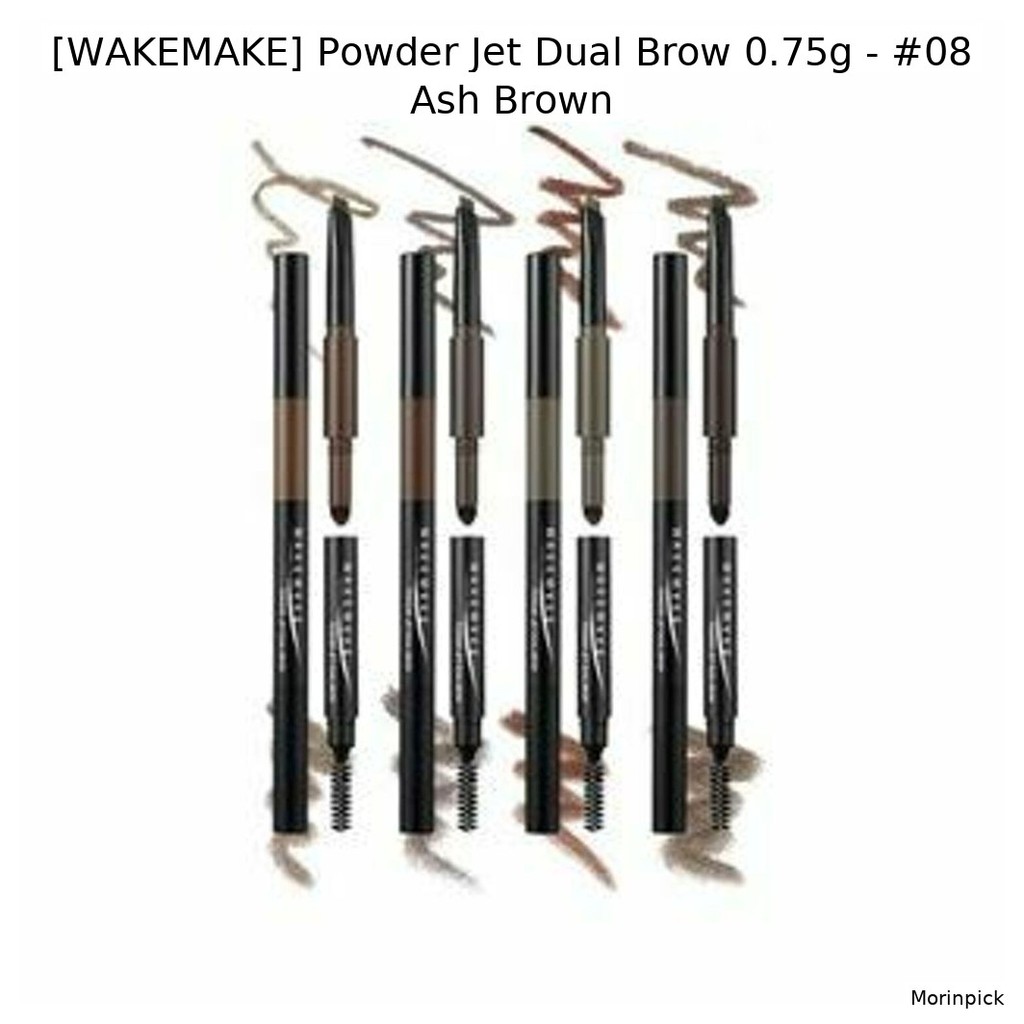 [WAKEMAKE] Bột Jet Dual Brow 0,75g - #08 Ash Brown / Bột Brow Hàn Quốc / Bóng Ash Brown / Chính hãng